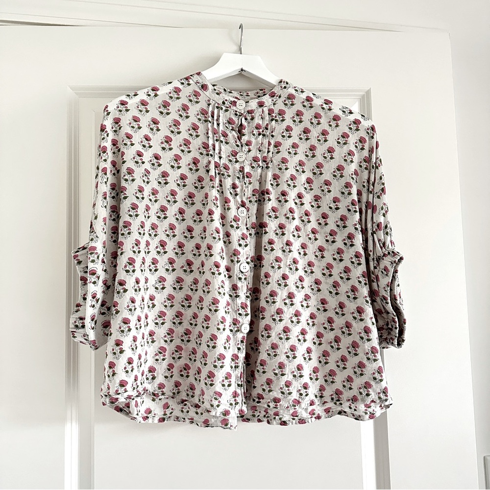Emerson Fry Mandarin Collar Top